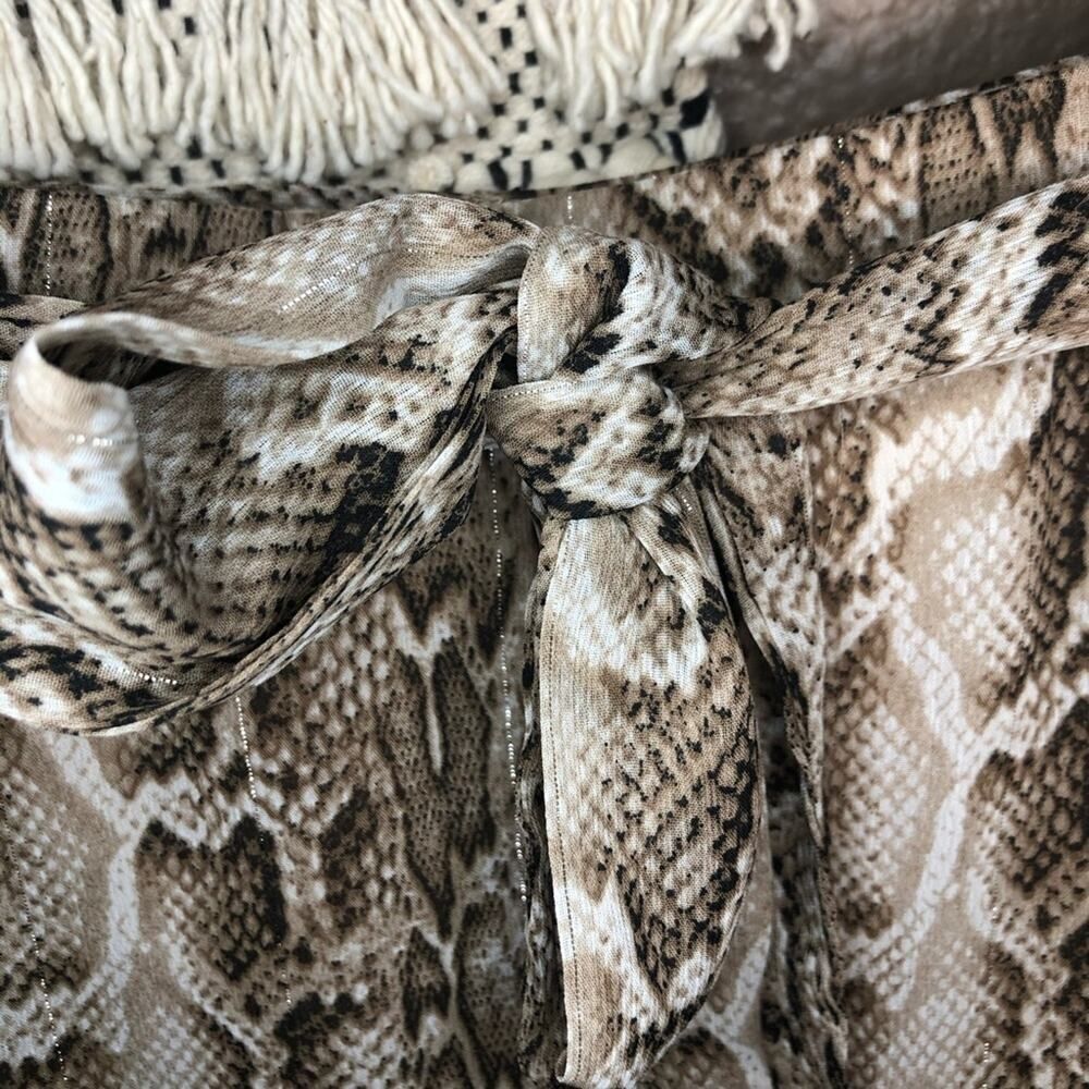 en saison python print brown skirt (small) NWT - image 5